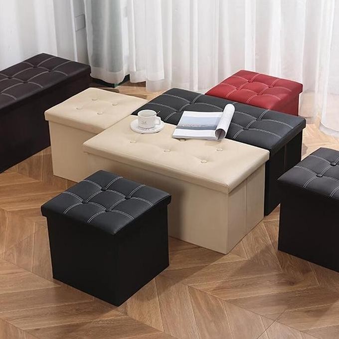 

Terlaris Kursi Storage Bisa Dilipat Size M 30L / Bangku Penyimpanan Serbaguna / Kontainer Box Mainan Baju / Sofa Kotak Organizer