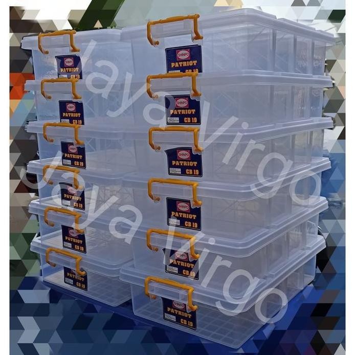 

Terlaris Box Patriot Shinpo / Box Container Sekat 4 Bening / Bok Sekat Besar