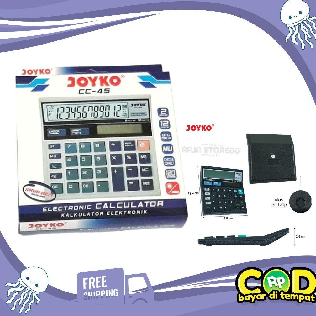

Calculator Kalkulator Joyko 12 Digits Check Correct AST