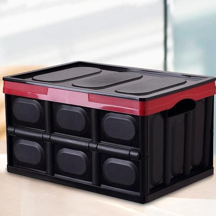

Terlaris Kotak Keranjang Kontainer Lipat Storage Box Mobil Portable 30L Folding