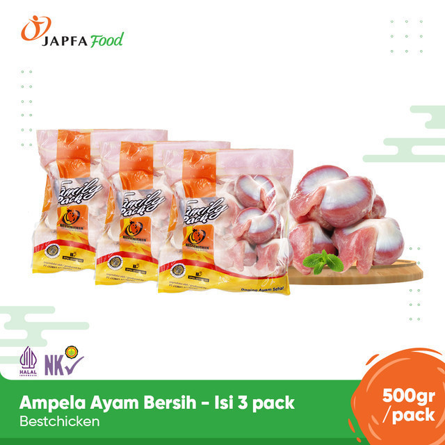 

Bestchicken Bundling Hemat Ampela Ayam Bersih 500gr - Isi 3 pack