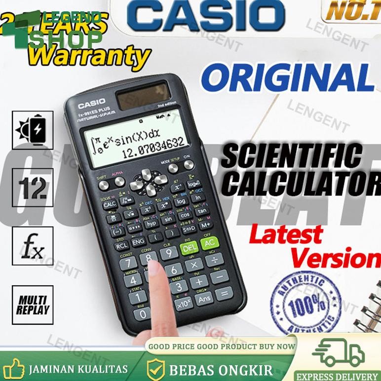 

Kalkulator Scientific Casio FX-991EX/FX-991ES Casio Original Kalkulator Calculator Scientific Kalkulator Ilmiah Kalkulator Sekolah Garansi Resmi 3 Tahun 2nd edition Kalkulator Casio Scientific Calculator Casio Scientific AST
