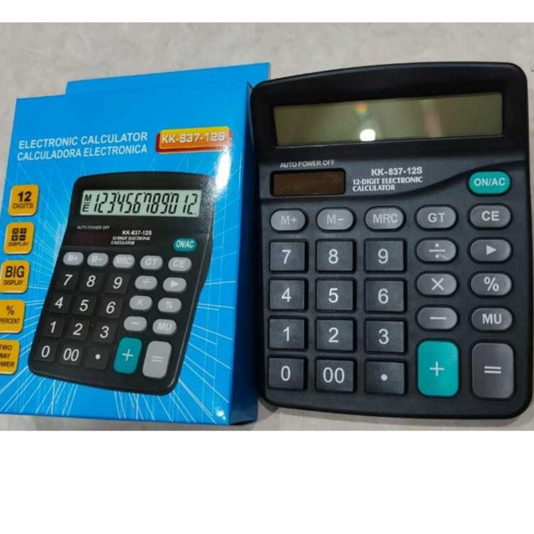 

AS KALKULATOR 12 DIGIT ANGKA Auto Power Off KK-837-12S - CALCULATOR DIGITAL AST