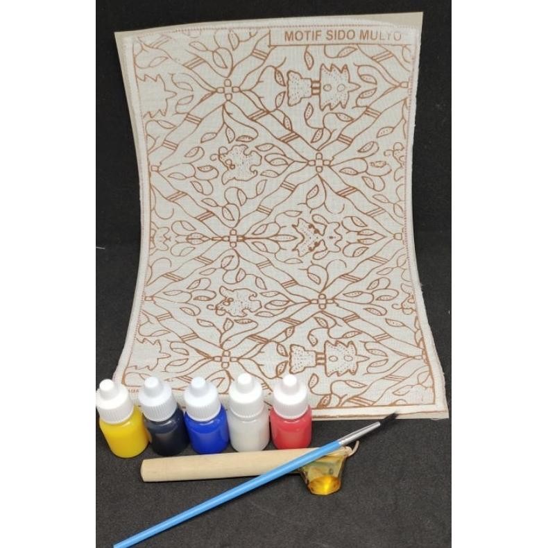 

prakarya batik tugas sekolah lengkap 5 tinta warna AST