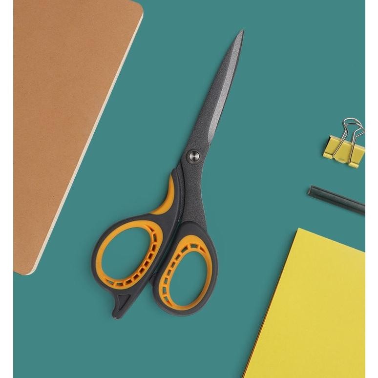 

Gunting berlapis Teflon / berlapis Teflon Scissors Anti Lengket 21.8cm dan desain ergonomis AST