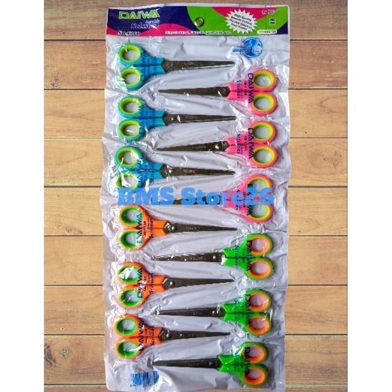 

Gunting Warna Besar - Gunting Renceng Murah Stainless 7 Inch Isi 12 Pcs AST