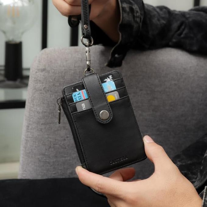 

Cartiera Vex Lanyard ID Card Name Tag Kalung Pria Wanita Kulit Praktis Premium HS