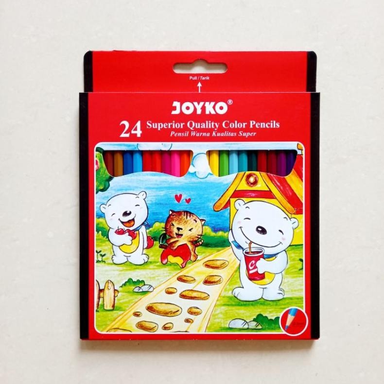 

[ MURAH ] Pensil Warna Color Pencil 24 Warna Joyko CP-24PB Panjang AST