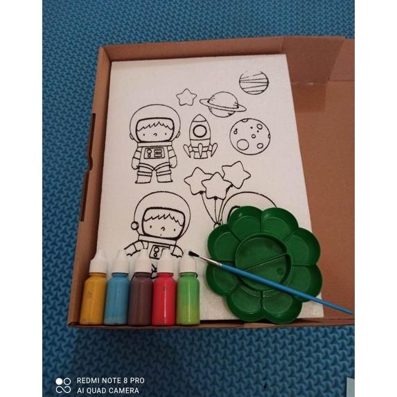 

paket mewarani sterofoam termurah/terbaru/terlariss ukuran 25x35 + dus box AST