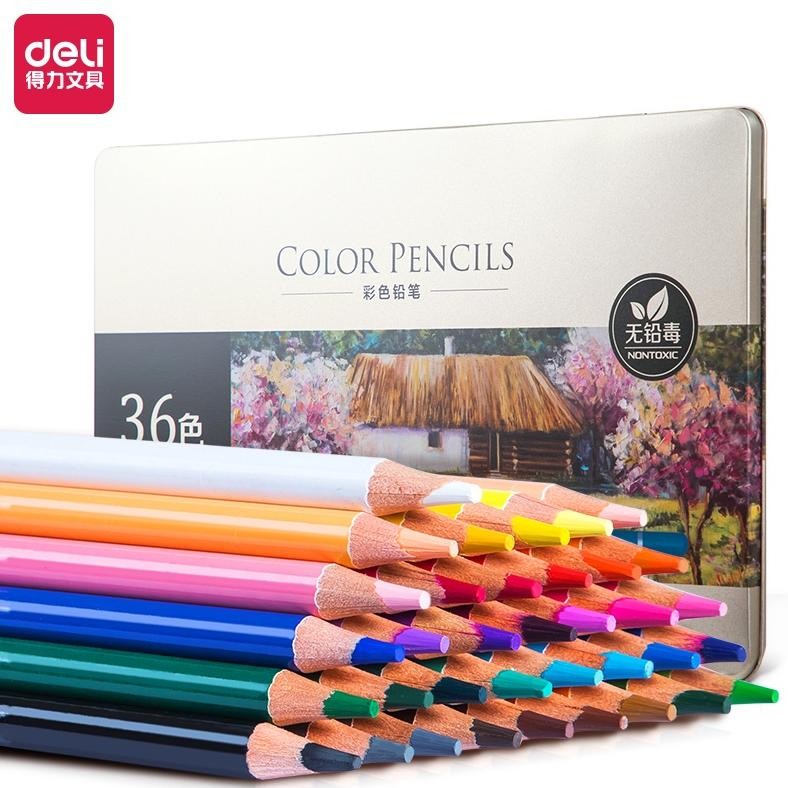 

Pensil Warna Minyak / Oil Deli Pencil Color High-Grade 36 Warna - 6566 AST