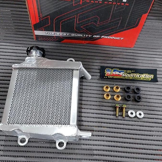 radiator almunium yamaha nmax dan aerox atau lexi pnp merk qtt racing