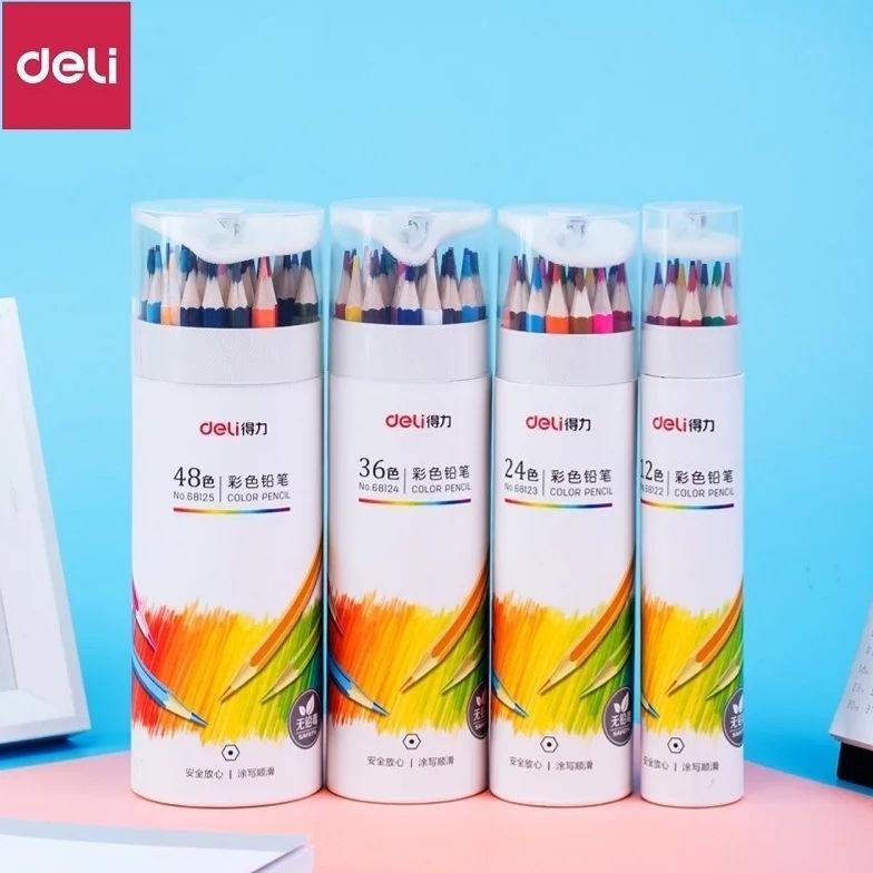

Deli pensil warna 12/24/36/48 dengan serutan AST