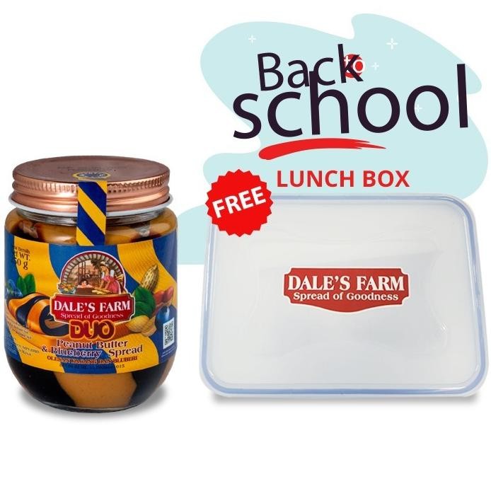 

Dales Farm Duo Peanut Butter Blueberry 250G Selai Kacang