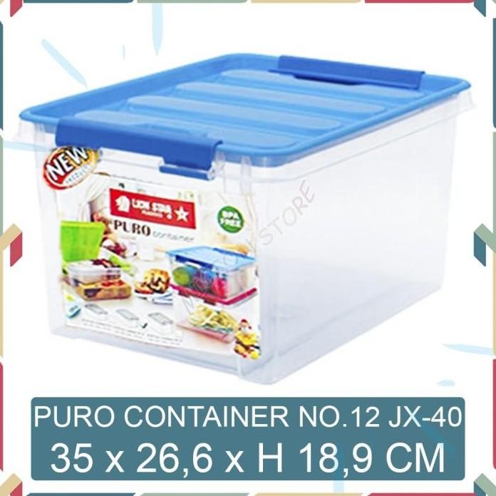 

Terlaris Micton Lion Star Puro Container No.12 Storage Box Multifungsi Jx-40 1