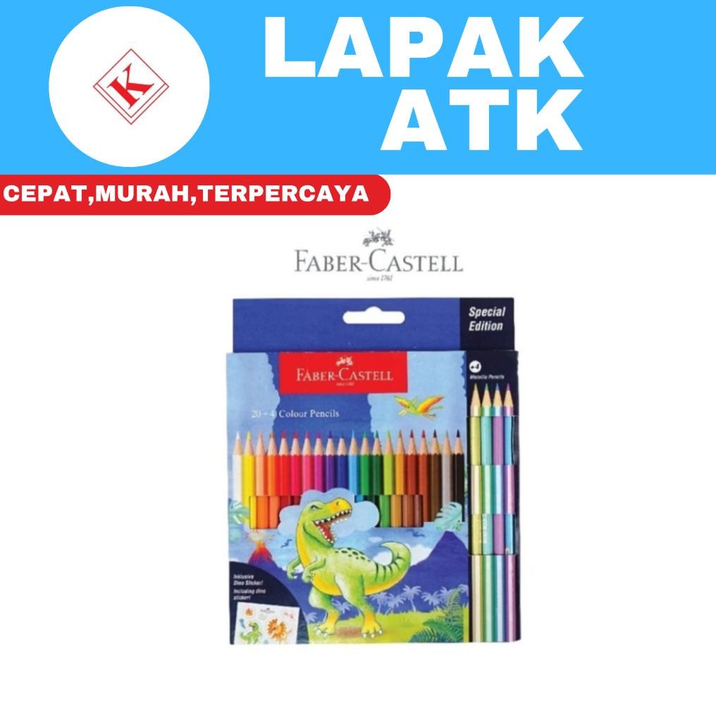 

PENSIL WARNA DINO ISI 24 FABER CASTELL ++ AST