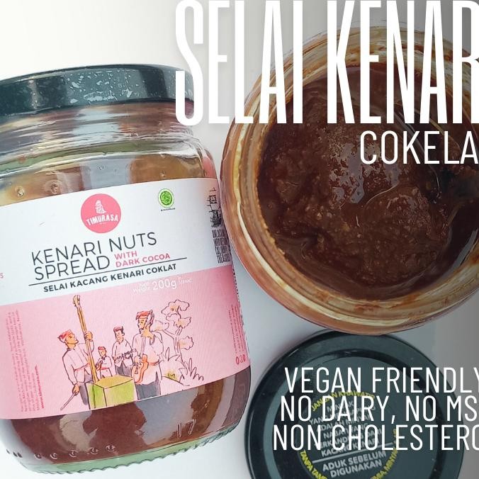 

Selai Kacang Kenari Rasa Cokelat Timurasa Kenari Nut Spread Dark Cocoa 200G