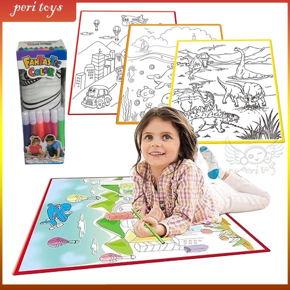 

Kain Mewarnai Anak/Mewarnai di Kain/Mewarnai Gambar Karakter Y831-3 AST
