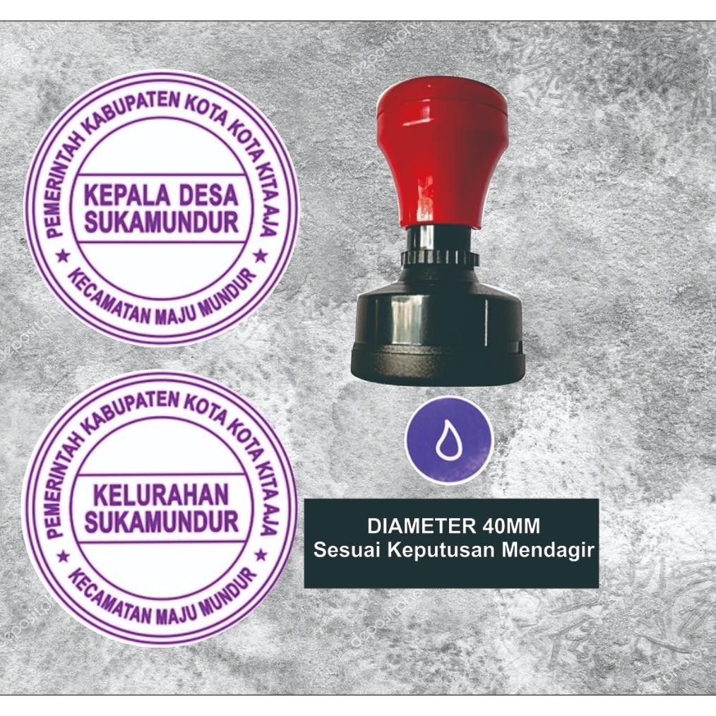

Stempel Kepala Desa / Kelurahan Sesuai Keputusan Mendagri No. 45 Tahun 1998 AST