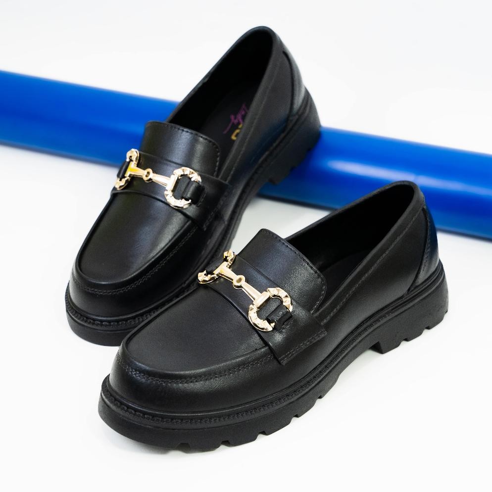 Porto Sandal Slop / Sepatu Sendal Slop Wanita Docmart Hitam PortoLady LOF