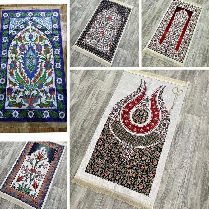 Sale Sejadah Set Turki | Sejadah Dan Tasbih Turki Satu Set | Sejadah Turki