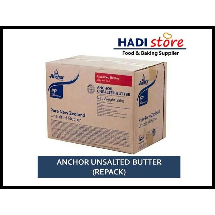 

Terlaris Anchor Unsalted Butter 1 Kg (Repack) Good Quality