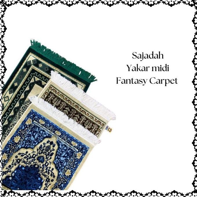 Sale Sajadah Yakar Midi Fantasy Turkiye Ukuran 53X105 Cm Sejadah Oleh Oleh Haji Umroh Lembut Nyaman