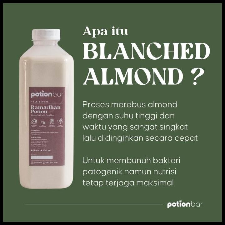 

Terlaris White Potion [Almond Milk Original] 250, 500 & 1000 Ml Good Quality