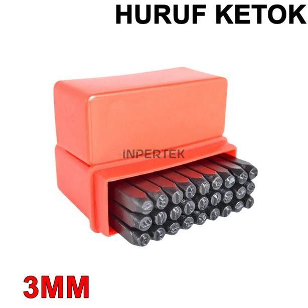 

Terlaris Huruf Ketok 3mm Letter Punch Set 3 mm Pahat Stamp Drip Stempel SALE