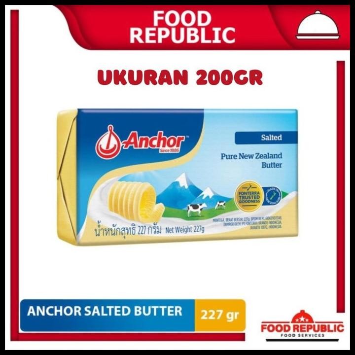 

Terlaris Salted Butter Anchor 227 Gr Halal Mentega Asin Premium Import Good Quality