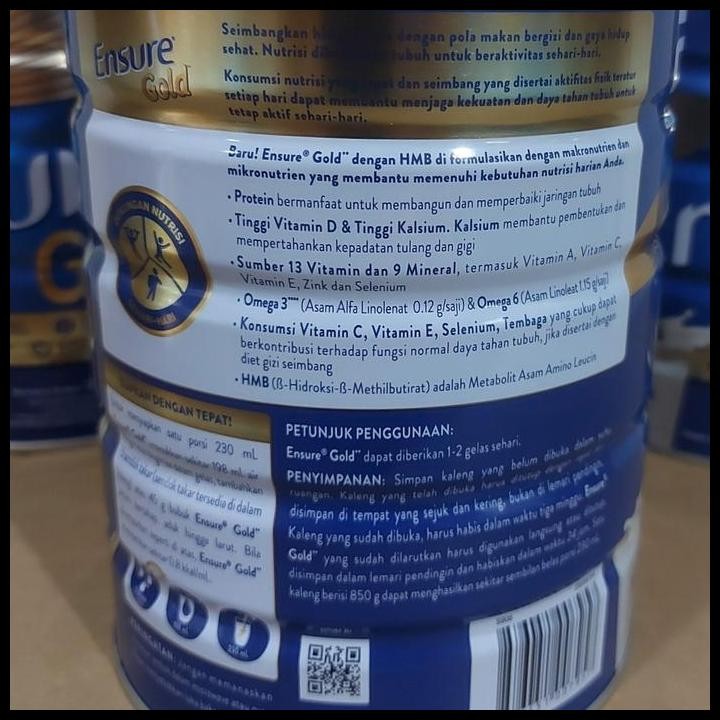 

Terlaris Ensure Gold Hmb Rasa Vanila 800Gr Good Quality