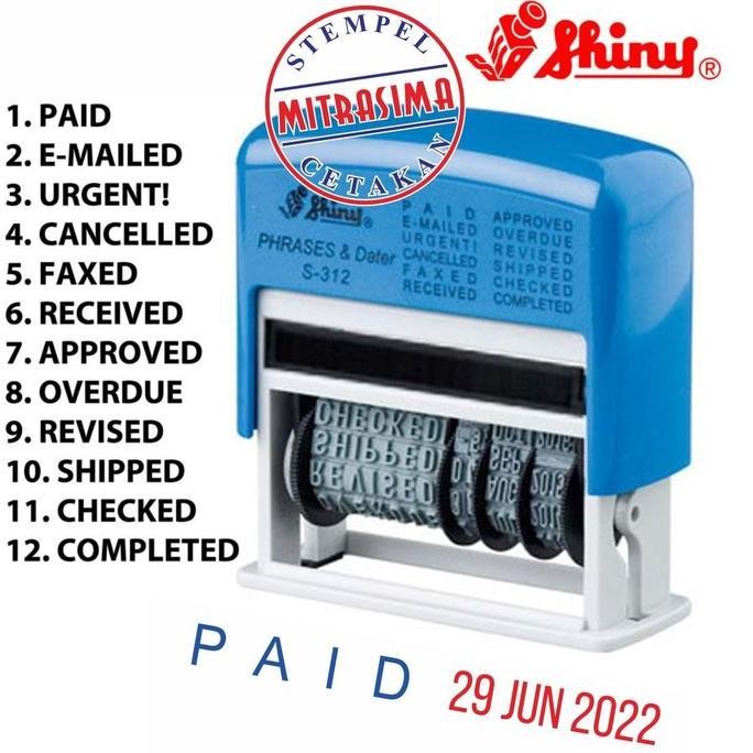 

Terlaris Stempel Tanggal & aneka shiny S-312 Phrases & Dater SALE