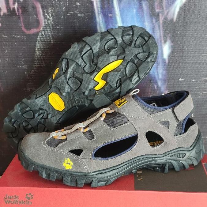 Tersedia Sepatu Sandal Gunung Outdoor Outsole Karet Vibram Anti Slip / Sendal Hiking Pria / Sandal O