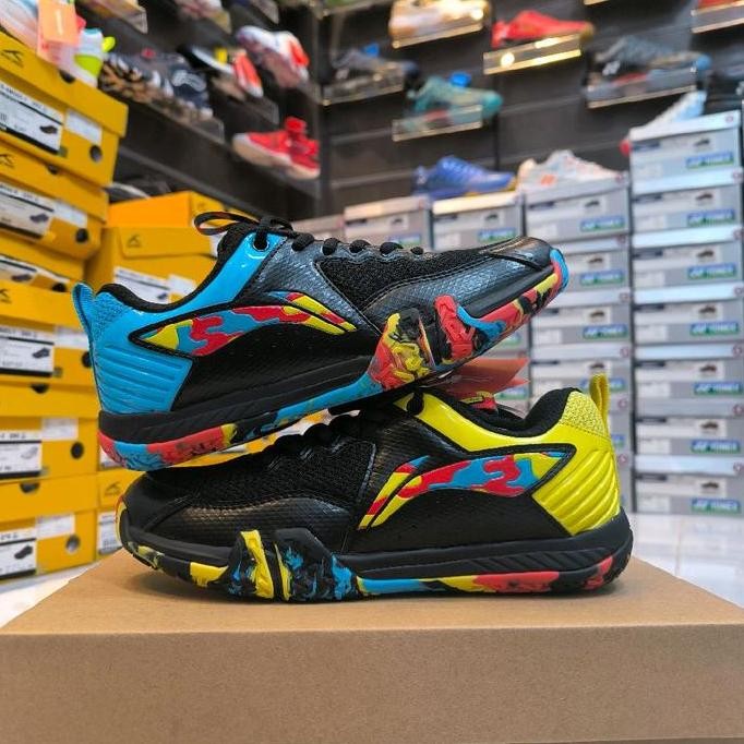 Sepatu Badminton Lining Saga Lite 09-Sepatu Bulutangkis Free Kaos Kaki -Sepatu Saga Lite X