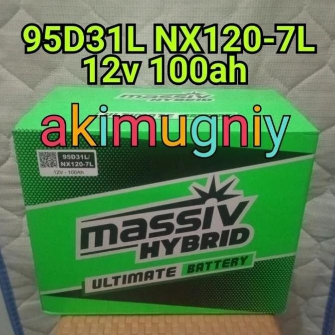 Promo Aki Mobil 95D31L Nx120-7L Hybrid 12V 100Ah Gs Incoe Amaron Gforce
