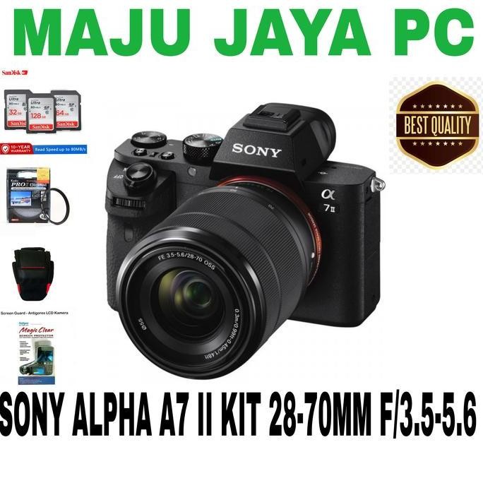 Tersedia SONY ALPHA a7 Mark II KIT FE 28-70MM Kamera Mirrorless - Garansi Resmi