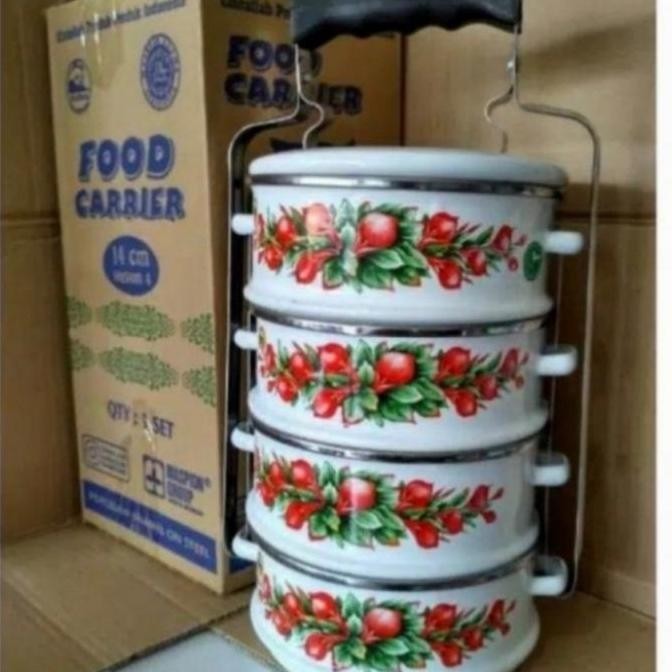 Rantang Enamel / Rantang Tenong Susun 4 Maspion