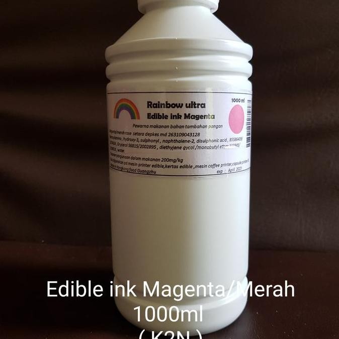 

Edible Ink Magenta 1000Ml New Stok