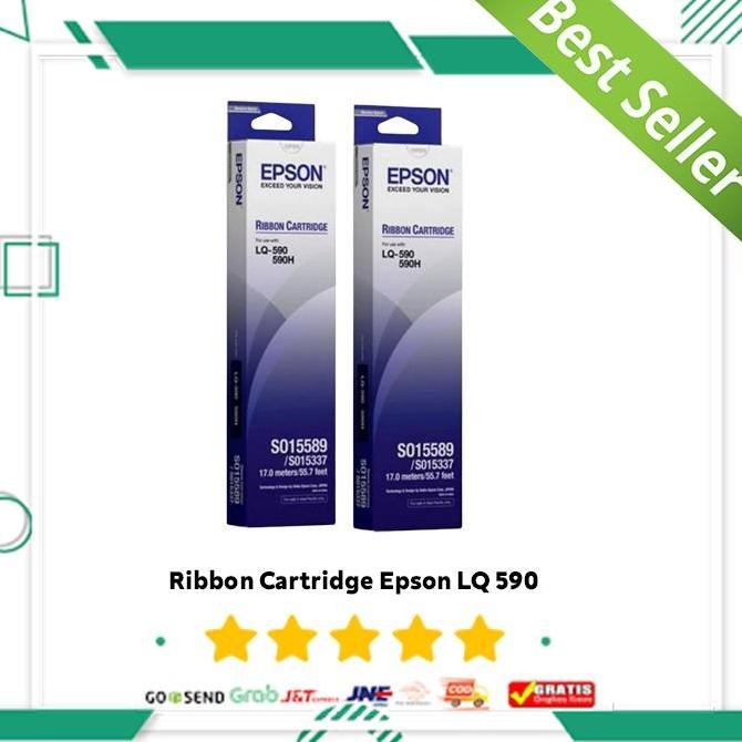 Pita Ribbon Cartridge Epson Lq 590 Lq590 Lq-590 New Stok