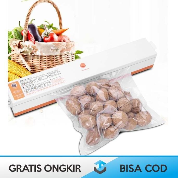 Vakum / Vacum Sealer Makanan Original Taffware Lql-08 Perekat Plastik