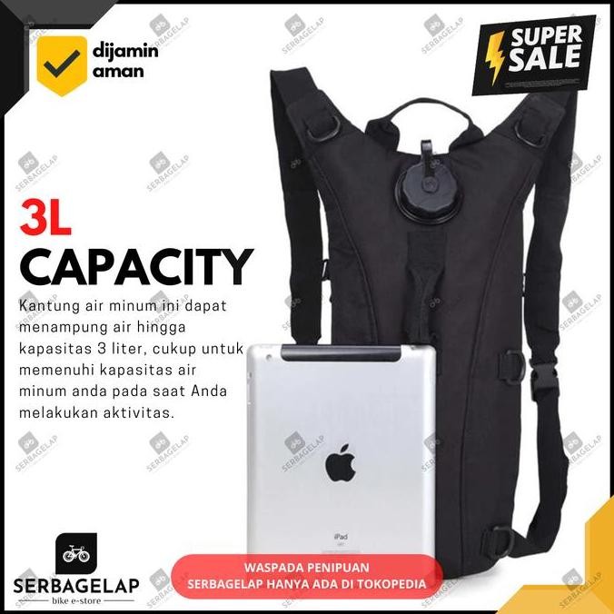 Tas Tempat Kantung Kantong Water Bladder Air Minum 3 Liter Gendong