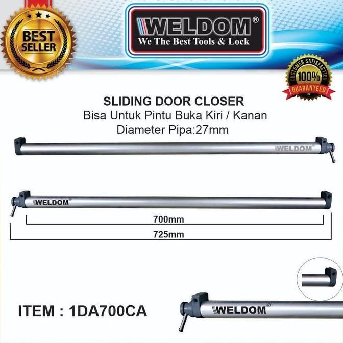 SLIDING DOOR CLOSER/ REL PENUTUP PINTU GESER OTOMATIS - WELDOM