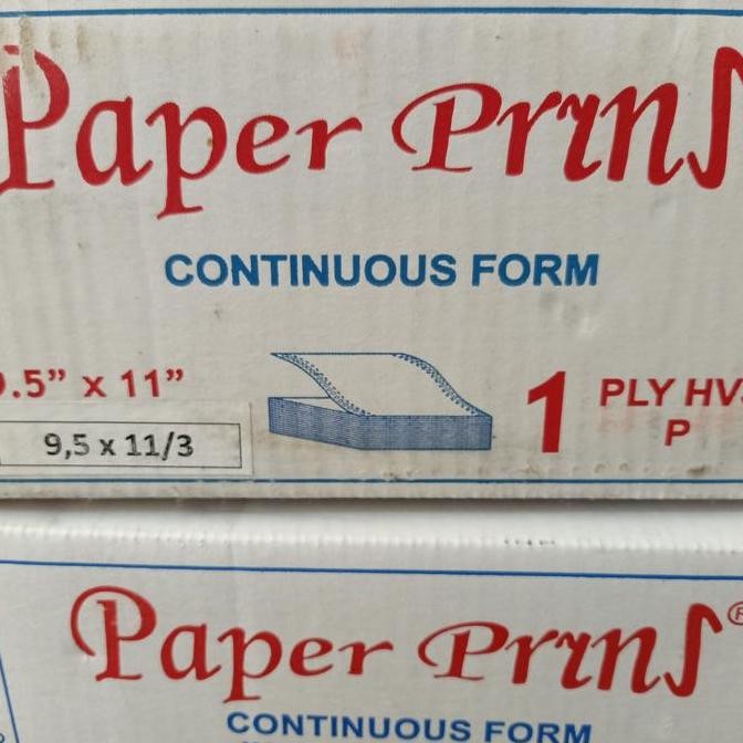 

BEBAS ONGKIR - Kertas Continuous Form 1 Ply Bagi 3 atau 1 Ply Bagi 4