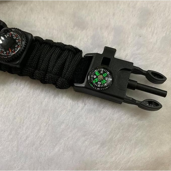 Sale Shiyunme Jam Tangan Pria Multifungsi Tahan Air Taktis Militer Paracord Jam Tangan Kompas Termom