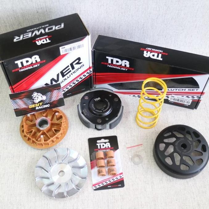 Paket Upgrade CVT PCX 150-ADV 150 TDR Kampas Ganda-Roller -Pulley ORI