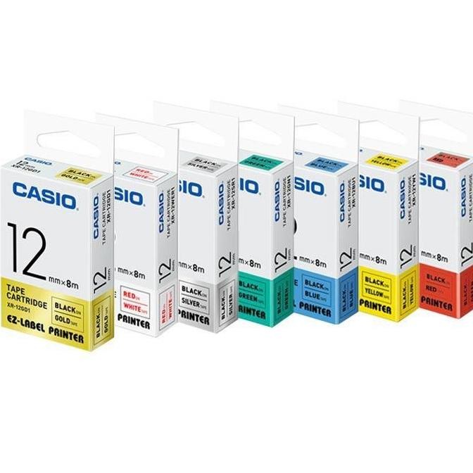 

Ez Label Printer Casio 12Mm Xr-12, Tersedia Warna Warni New Stok