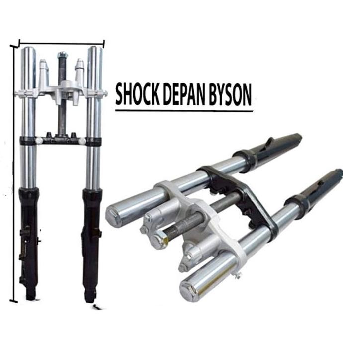 shock depan byson set as tabung kanan kiri tinggal pasang