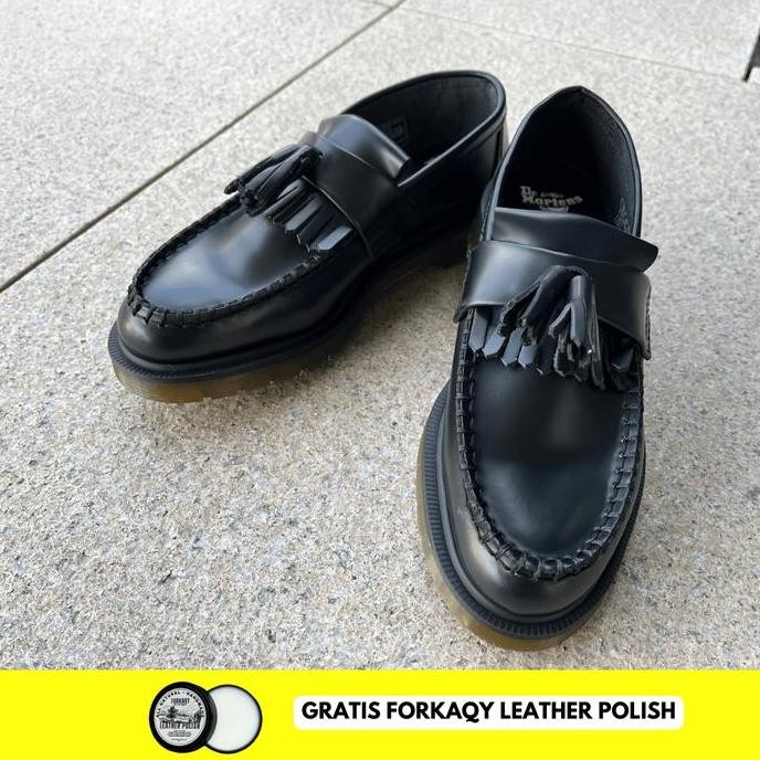 Tersedia Sepatu Dr. Martens Adrian Tassel Black Polish