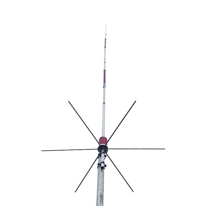 NEW ANTENA G7 VHF  LILITAN PERAK BAHAN ALKAN - Radial Sirip 6  , Promo 2025