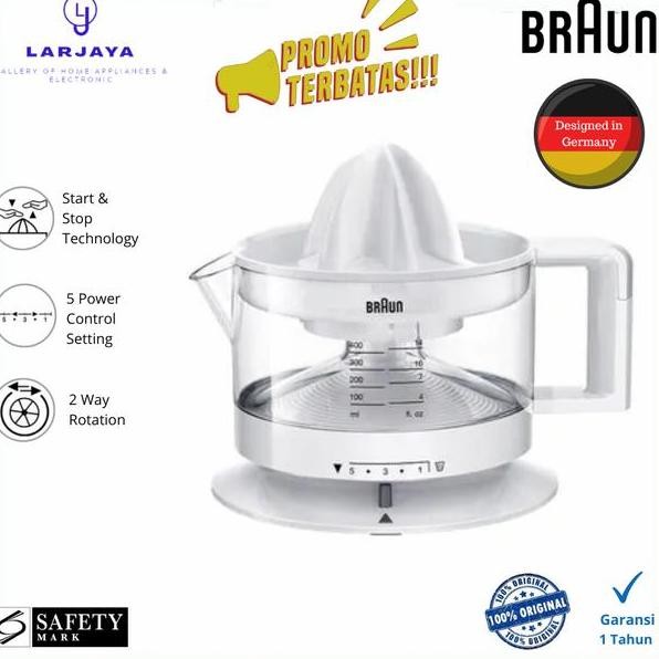Braun Citrus R Cj3 Perasan Jus Jeruk Listrik Cj3