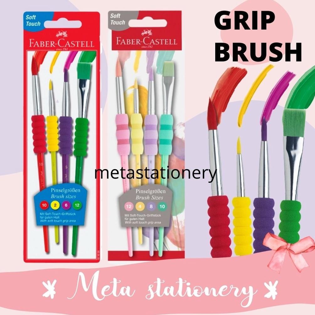 

Kuas Set / Grip Brush Set 4 in 1 Faber Castell AST